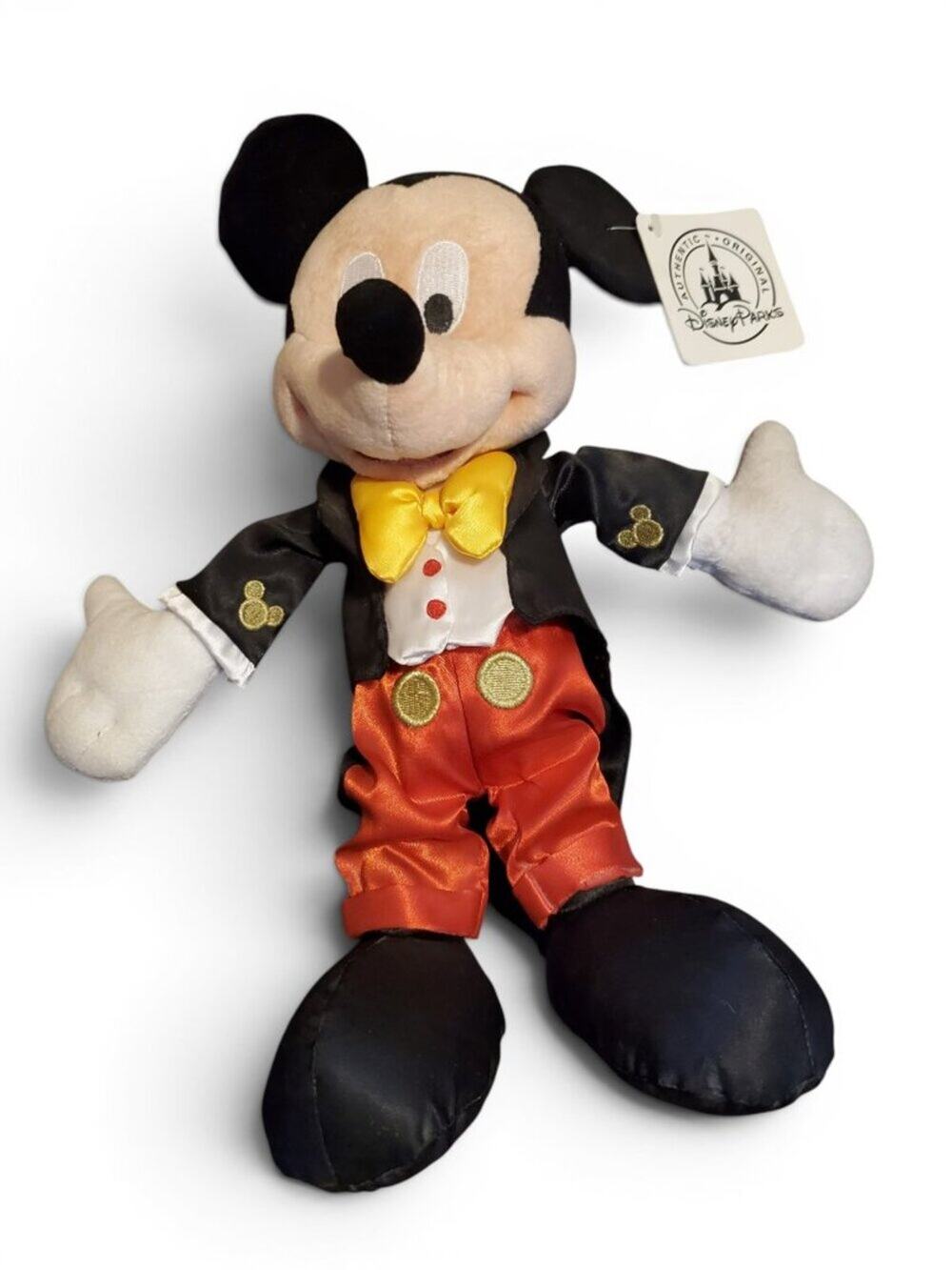 Disney Store Mickey Mouse Tuxedo 10" Plush NWT Gift Birthday Holiday